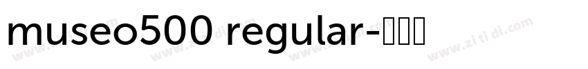 museo500 regular字体转换
